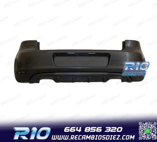 PARAGOLPES TRASERO VOLKSWAGEN VW GOLF 6 DOBLE SALIDA