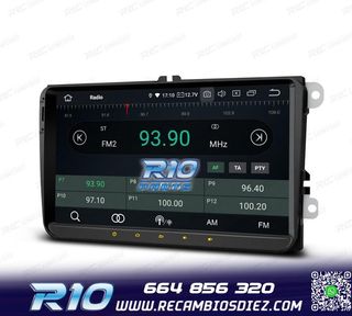 RADIO GPS ANDROID 14 PARA VOLKSWAGEN VW SEAT SKODA LCD TACTI