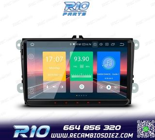 RADIO GPS ANDROID 14 PARA VOLKSWAGEN VW SEAT SKODA LCD TACTI