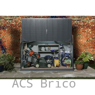 Baúl Arcón Metálico Antracita - 196x89x113 cm - Trimetals