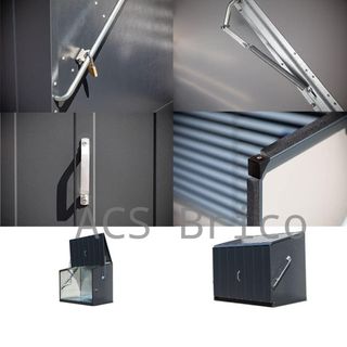 Baúl Arcón Metálico Antracita - 196x89x113 cm - Trimetals