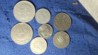 Set di 7 monete antiche