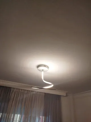 Lote de 2 lámparas LED Moderna el color gris mate.