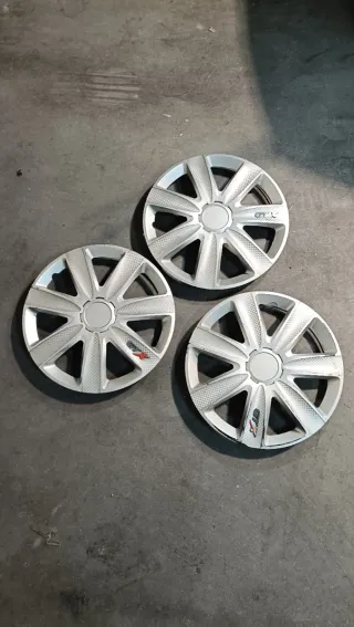 Tapacubos 15 Gris Plata