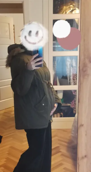 Parka Maternidad Kaki Talla M Como nueva