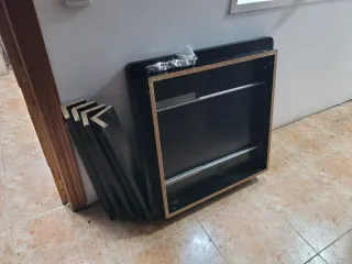 Mesa comedor libro 90x90 extensible a 180x90