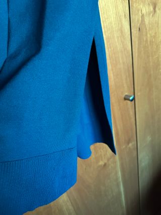 Chaleco Leño Mujer Talla M Azul Verdoso Nuevo