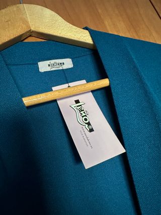 Chaleco Leño Mujer Talla M Azul Verdoso Nuevo