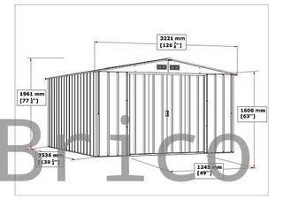 Caseta Metálica Eco Alcoy 353x322x196 cm - Duramax