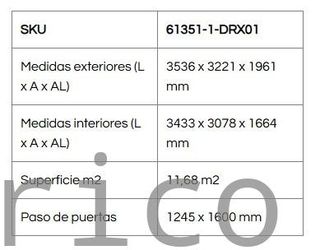 Caseta Metálica Eco Alcoy 353x322x196 cm - Duramax