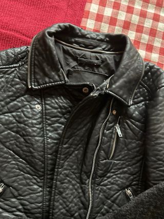 Cazadora Zara Mujer Negra