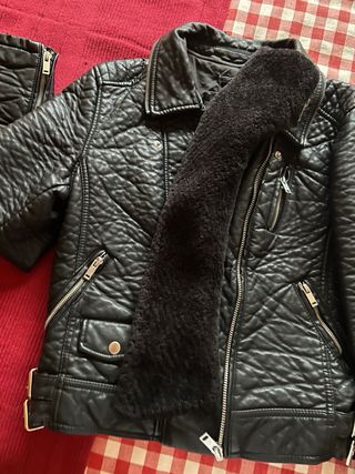 Cazadora Zara Mujer Negra