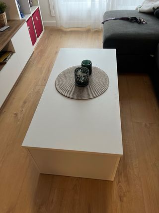 Mesa auxiliar salón blanca