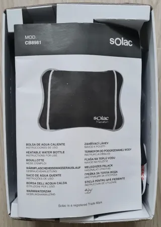 SIN USO: Bolsa agua caliente Solac SIN USAR.