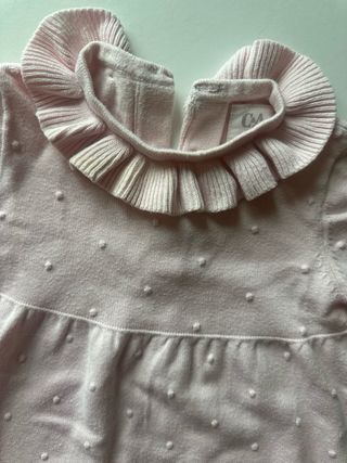 Vestido Bebé Rosa Bolinhas