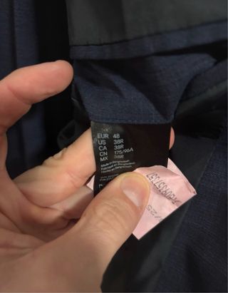Traje H&M Azul Marino Hombre talla 48