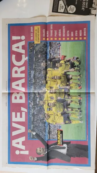 Periódico Mundo Deportivo ¡Ave, Barça!