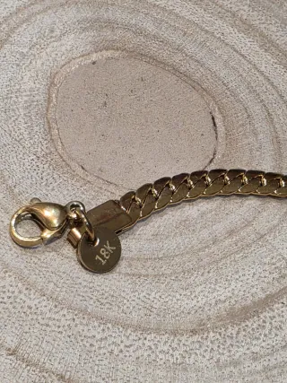 Pulsera chapado oro 18k