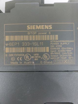 Lote Fuentes Alimentación Siemens SITOP POWER