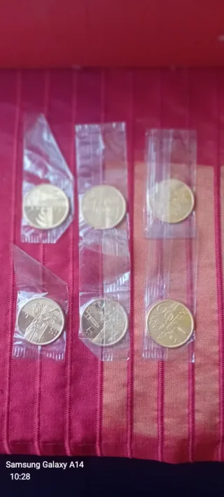 Monedas Conmemorativas Olimpiadas Baño Oro