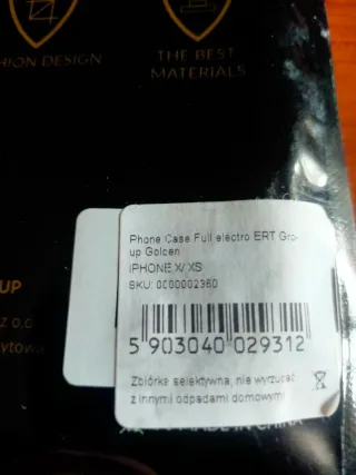 Custodia dorata per iPhone X/XS