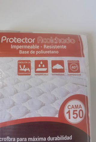 Protector de Colchón Acolchado impermeable 150*190