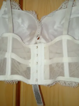 Sujetador blanco encaje Censored