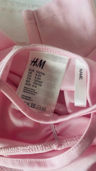 Conjunto ballet rosa y beige 4-6 años