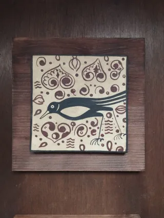 Cuadros artesanales cerámica y madera