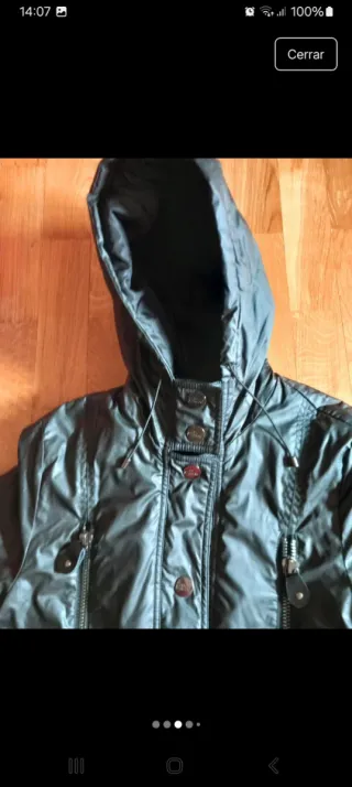 Parka Acolchada con Capucha FHARD Talla L