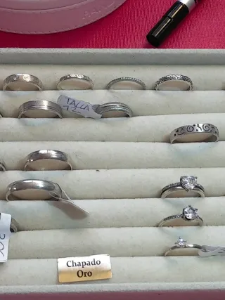 Alianzas plata y de pedida varios modelos