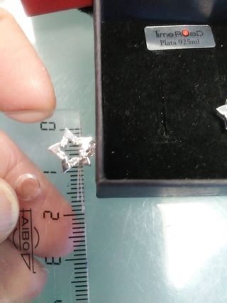 Pendientes Time Road Plata Estrellas