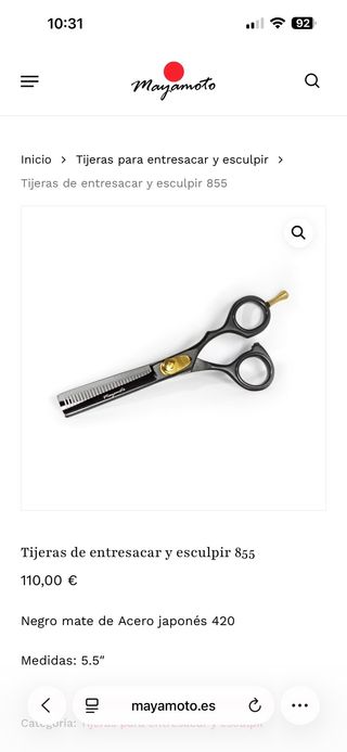 Tijeras Mayamoto 852 y 855