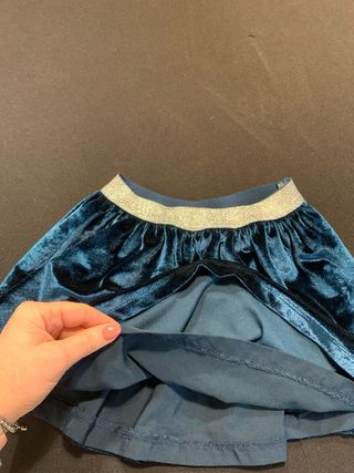 Gonna bimba velluto 7/8 anni