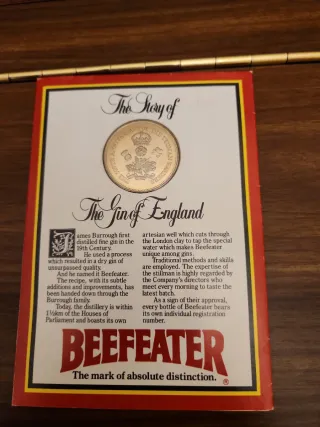 Moneda Conmemorativa Beefeater Torre Londres