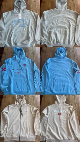 Sudadera gris y azul Talla M/L