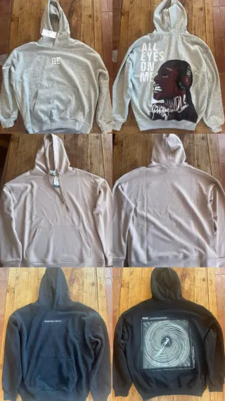 Sudadera gris y azul Talla M/L