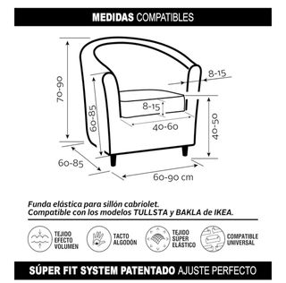Funda sillón Faverti beige