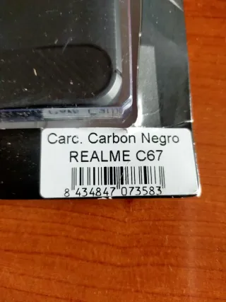 Funda Cool Carbon Negro Realme C67