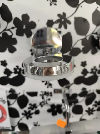 Aplique LED moderno plateado y blanco 2 unidades