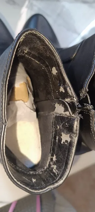 Botines negros de cuña