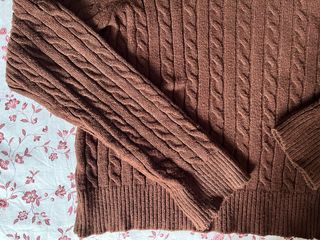 Jersey trenzado marrón Stradivarius Talla M