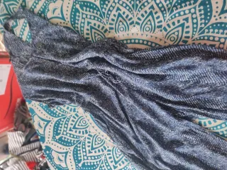 Mono Mango azul y blanco