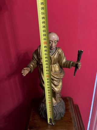 Antica statua S. Pietro in legno