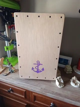 Cajón Flamenco Madera. Natural.