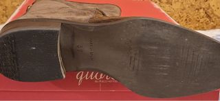 Botas altas piel efecto coco marrones