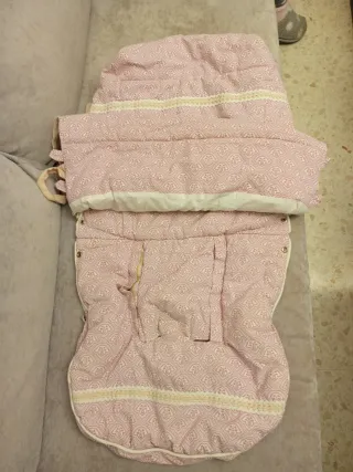 Saco Carro Bebé Rosa C.Alves