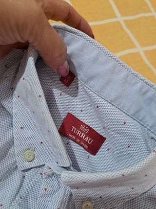 Camisa de hombre azul