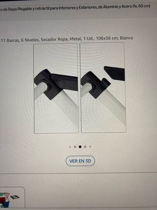 Tendedero extensible plegable metal y plástico