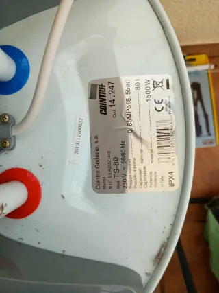 Termo Eléctrico Cointra 80L 1500W